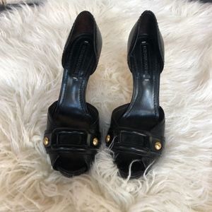 Black BCBG Peep Toe Pumps Size 7.5